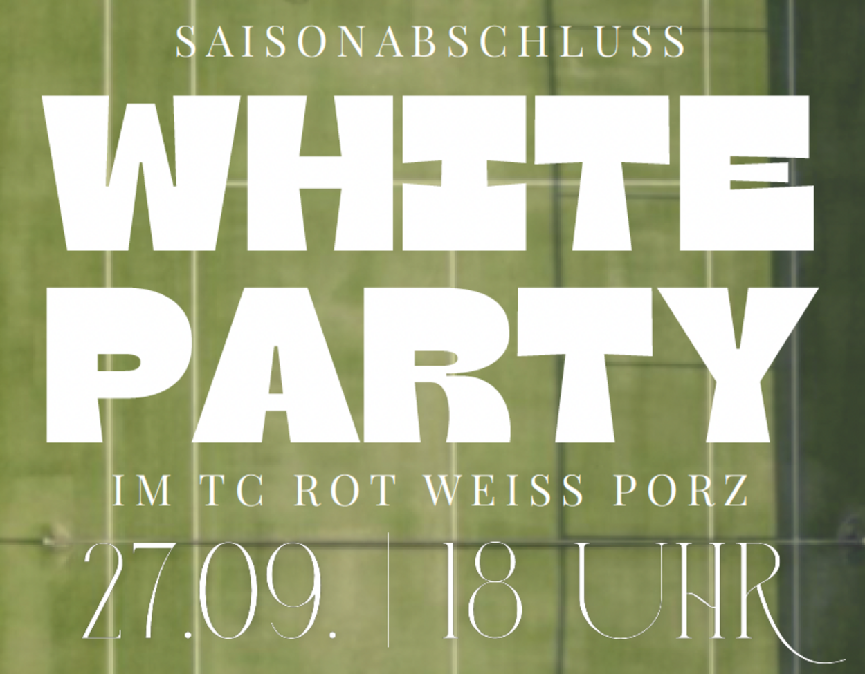 All White Wimbledon Party